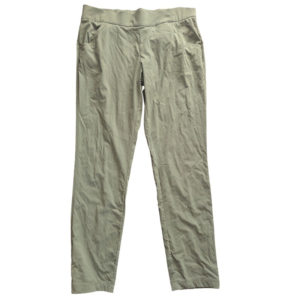 COLUMBIA Omni Shield Water Repellent Pants Olive Green Hiking Outdoor Wmns Large